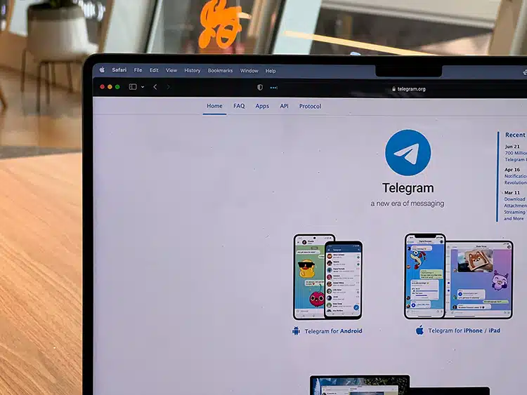 Telegram app de mensajería